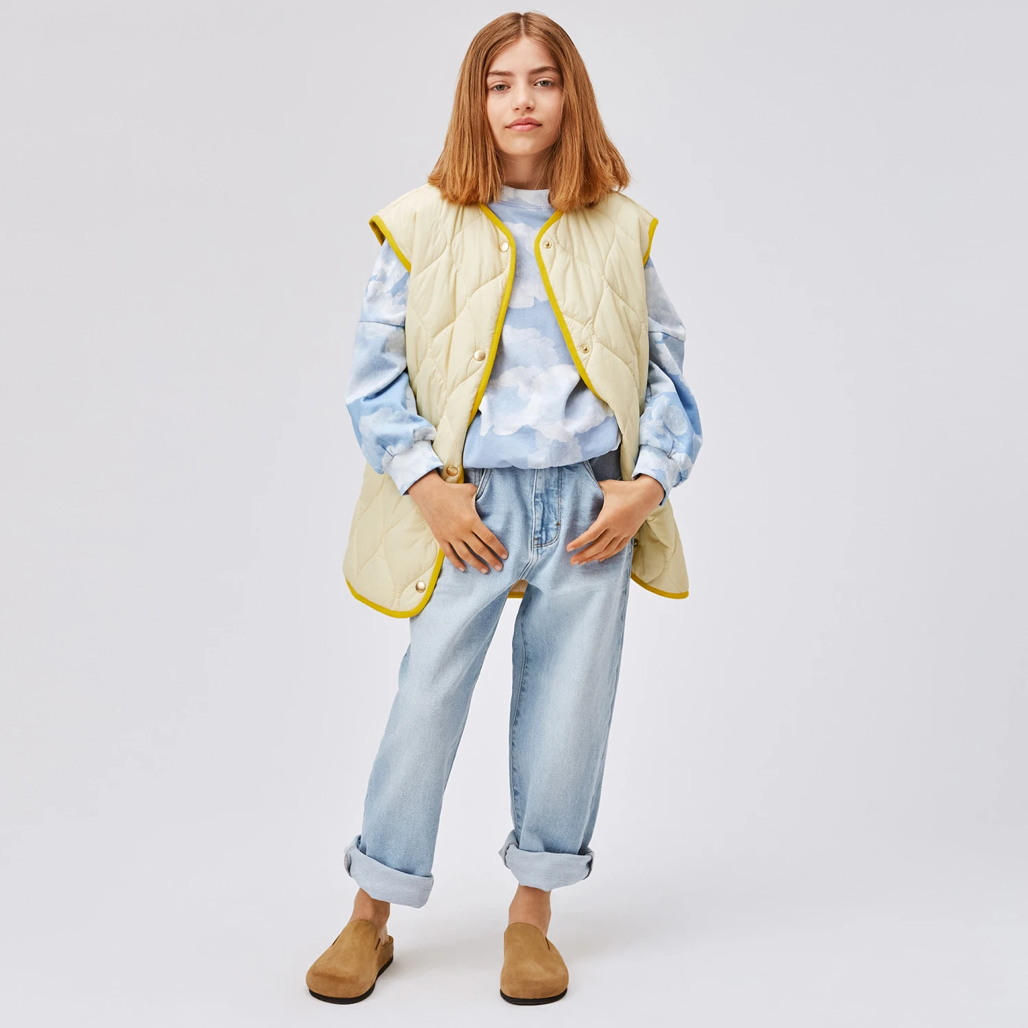 Molo Girls Light Blue Denim Jeans 2 Molo Girls Light Blue Denim Jeans - Image 2