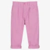 Molo Girls Lilac Pink Cotton Trousers
