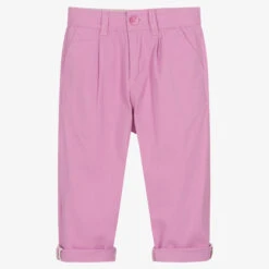 Molo Girls Lilac Pink Cotton Trousers