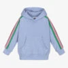 Molo Girls Pale Blue Cotton Hoodie