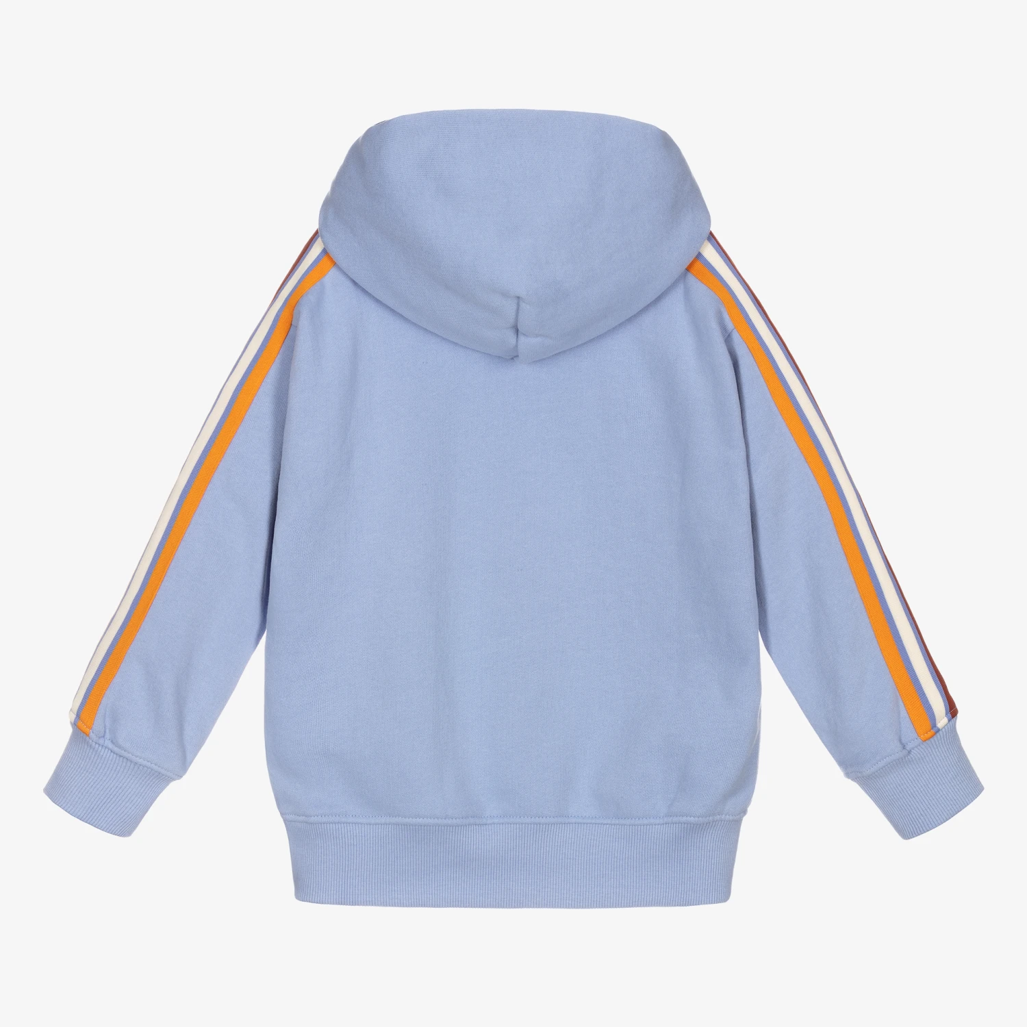 Molo Girls Pale Blue Cotton Hoodie 3 Molo Girls Pale Blue Cotton Hoodie - Image 3