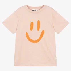 Molo Girls Pink Organic Cotton T-Shirt