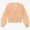 Molo Girls Pink Wool Cardigan