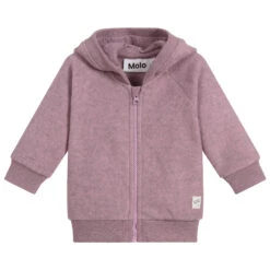 Molo Girls Purple Zip-Up Top