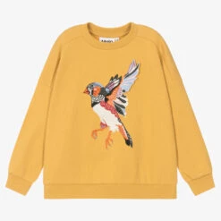 Molo Yellow Bird Cotton Sweatshirt