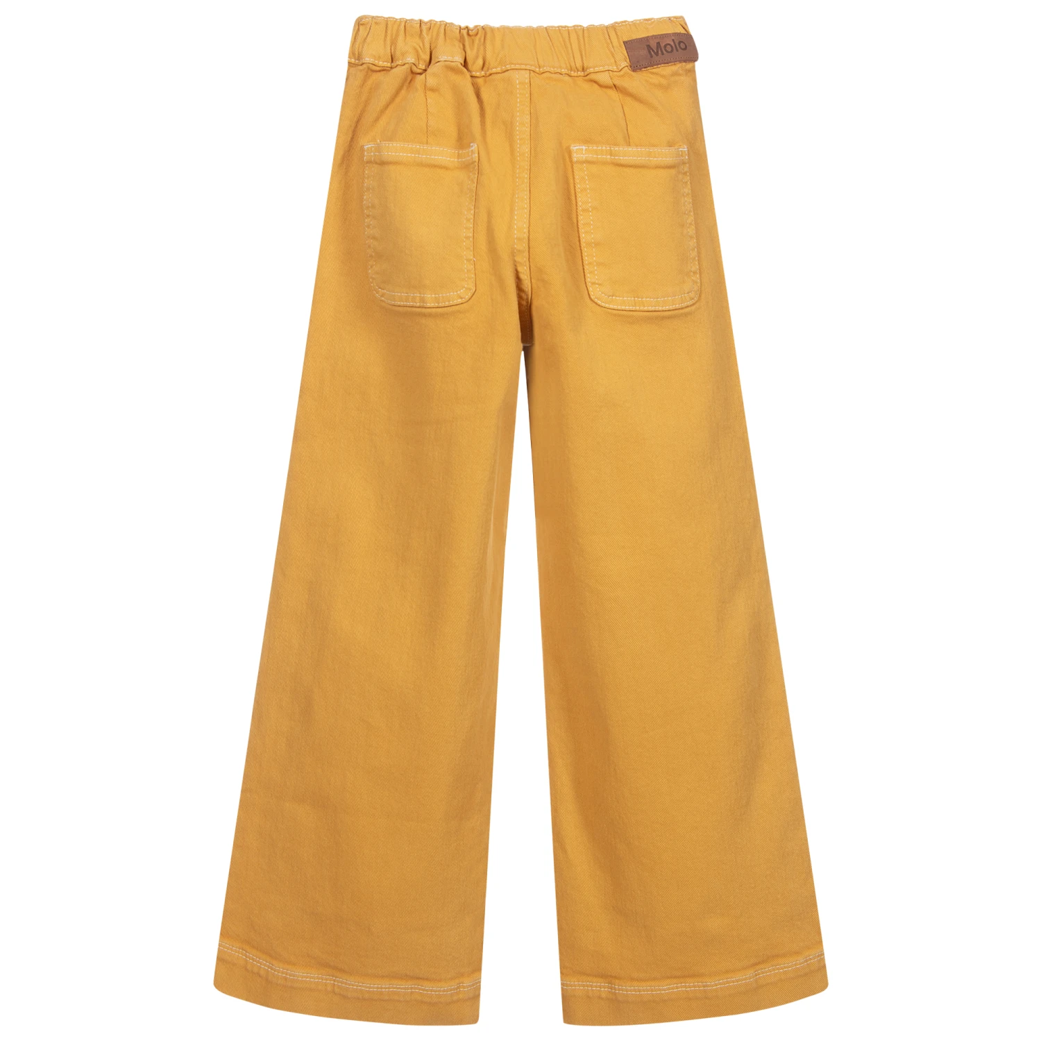 Molo Yellow Cotton Wide Leg Trousers 3 Molo Yellow Cotton Wide Leg Trousers - Image 3