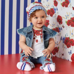Monnalisa Bebé Baby Girls Blue Denim Jeans -Deals Whimsy Collection Store monnalisa baby girls blue denim jeans 253876 ab31390775298340f50242b2cb318b5b9ba0e745 outfit