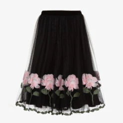 Monnalisa Chic Black & Pink Roses Tulle Skirt -Deals Whimsy Collection Store monnalisa black pink roses tulle skirt 454541 f87c6219b9a4372c37663e52ac9bc32c93d3bb81
