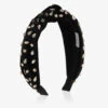 Monnalisa Black Velvet Rhinestone Hairband