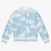 Monnalisa Blue Clouds Tweety Zip-Up Top