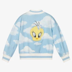 Monnalisa Blue Clouds Tweety Zip-Up Top -Deals Whimsy Collection Store monnalisa blue clouds tweety zip up top 420752 fd9885d62349bb27f57196f5812f51e9f331e8b4