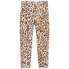 Monnalisa Girls Beige Cotton Leggings