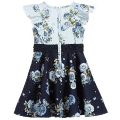 Monnalisa Girls Blue Floral Dress -Deals Whimsy Collection Store monnalisa girls blue floral dress 334200 c5fdc4bb7bc5219448864ddb1cc653207767c069