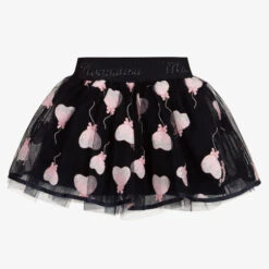 Monnalisa Girls Blue & Pink Tulle Skirt