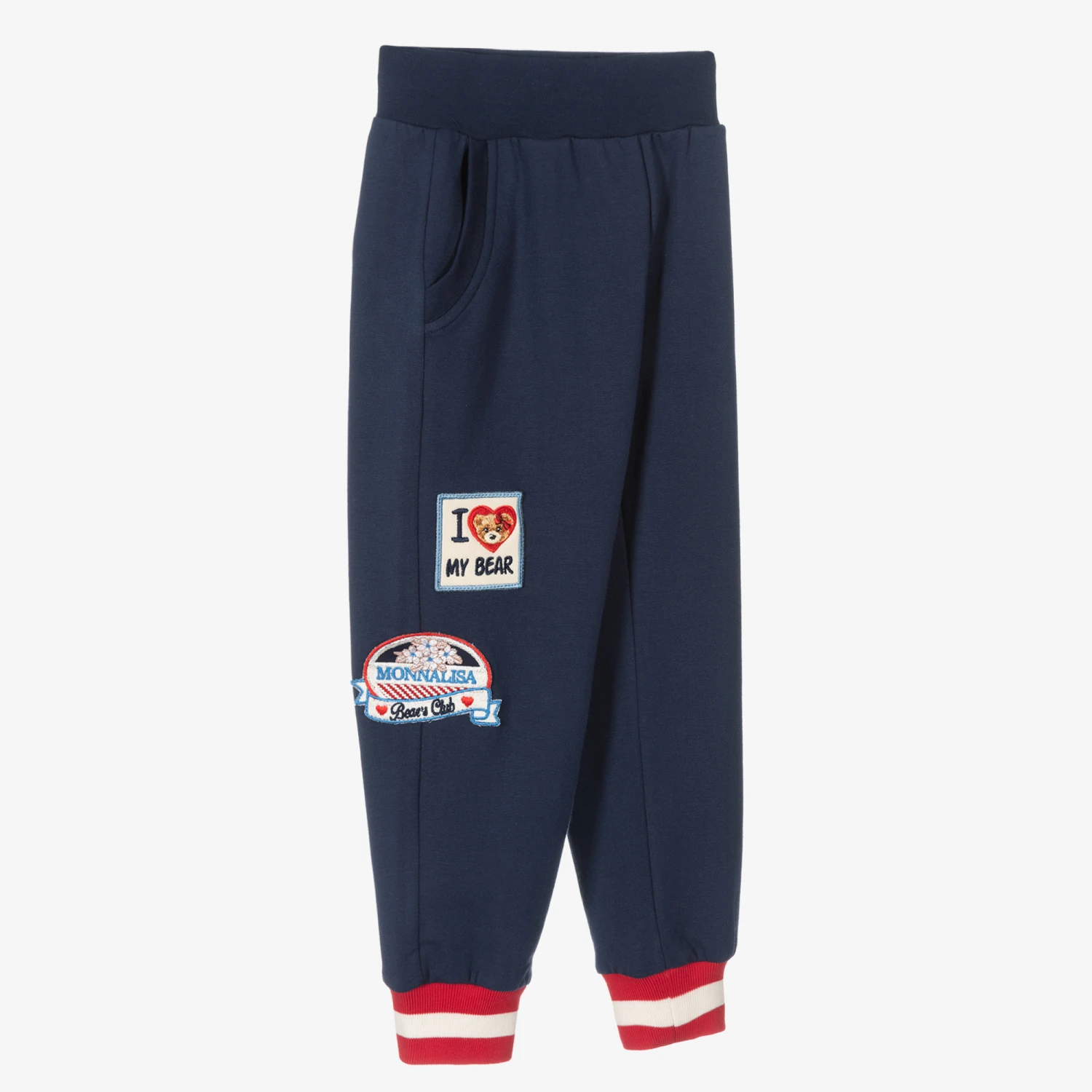 Monnalisa Girls Blue Teddy Joggers 3 Monnalisa Girls Blue Teddy Joggers - Image 3