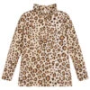 Monnalisa Girls Cotton Leopard Print Top