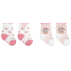 Monnalisa Bebé Girls Cotton Socks (2 Pack)