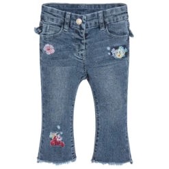 Monnalisa Girls Disney Blue Denim Jeans