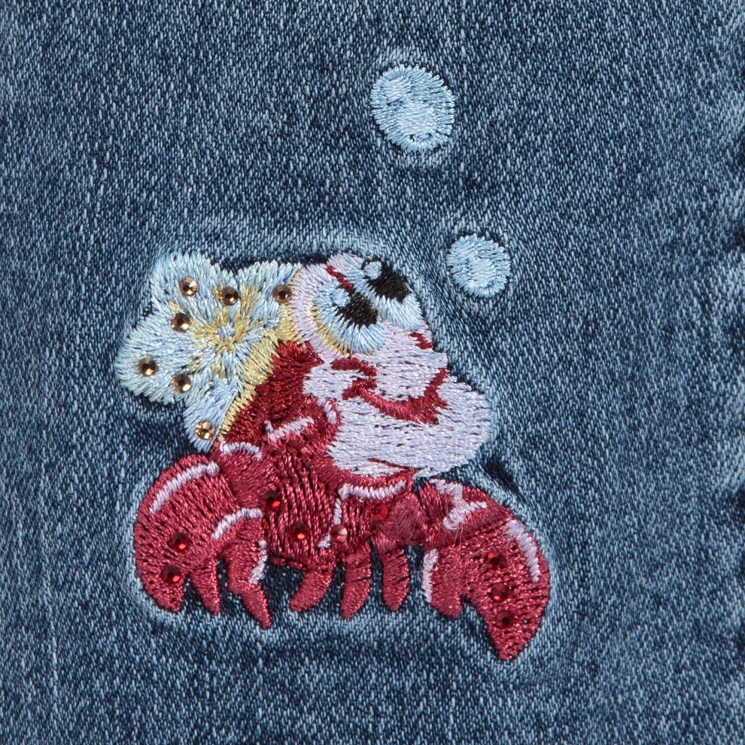 Monnalisa Girls Disney Blue Denim Jeans 4 Monnalisa Girls Disney Blue Denim Jeans - Image 4