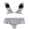 Monnalisa Girls Gingham & Roses Bikini