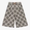 Monnalisa Girls Grey Check Culottes