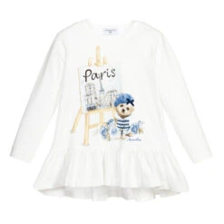 Monnalisa Girls Ivory Tunic