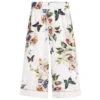 Monnalisa Girls Ivory Viscose Trousers