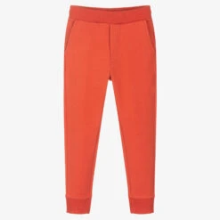 Monnalisa Girls Orange Cotton Joggers