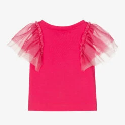 Monnalisa Girls Pink Cotton & Tulle Top -Deals Whimsy Collection Store monnalisa girls pink cotton tulle top 503425 c2c6381715a931f82c4995353432146d96485076