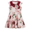 Monnalisa Chic Girls Pink Floral Dress