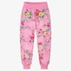 Monnalisa Girls Pink Floral Joggers