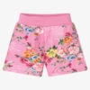 Monnalisa Girls Pink Floral Shorts