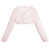 Monnalisa Couture Girls Pink Wool Cardigan