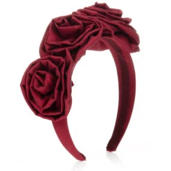 Monnalisa Girls Red Floral Hairband