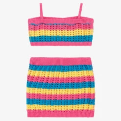 Monnalisa Girls Striped Crochet Skirt Set -Deals Whimsy Collection Store monnalisa girls striped crochet skirt set 503399 aa528de33cc90c41d09af5516abccd0096d48a40