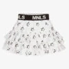 Monnalisa Girls White Cotton Stars Skirt