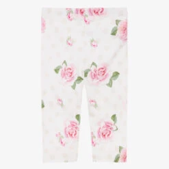 Monnalisa Girls White & Pink Cotton Roses Leggings -Deals Whimsy Collection Store monnalisa girls white pink cotton roses leggings 503505 4bdf7c9d9b77faa5569af2b3697a285b2d9555c9