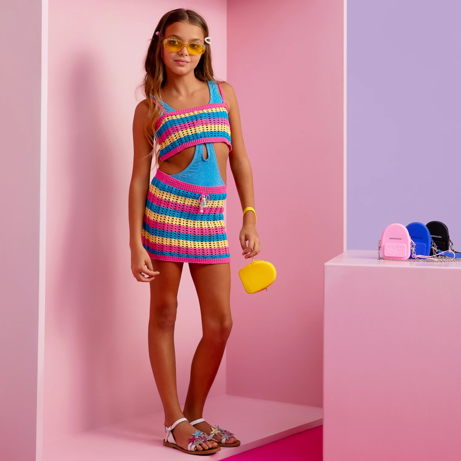 Monnalisa Girls Wireless Headphones & Mini Carry Bag (10cm) 2 Monnalisa Girls Wireless Headphones & Mini Carry Bag (10cm) - Image 2