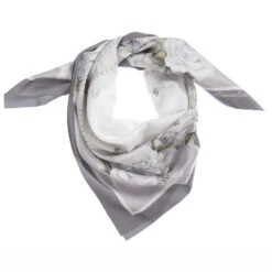 Monnalisa Grey & Ivory Scarf (69cm)