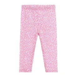 Monnalisa Pink Animal Print Leggings