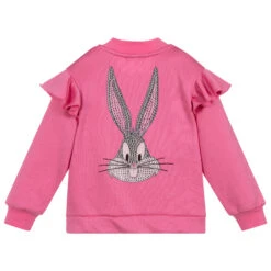 Monnalisa Pink Bugs Bunny Zip-Up Top -Deals Whimsy Collection Store monnalisa pink bugs bunny zip up top 287025 9043464ab8e8b319bdd04722e297db6433e99484