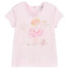 Monnalisa Bebé Pink Cotton Ballet T-Shirt