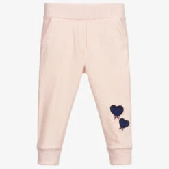 Monnalisa Pink Cotton Balloon Joggers