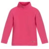 Monnalisa Pink Cotton Turtle Neck Top