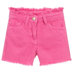 Monnalisa Pink Denim Bugs Bunny Shorts