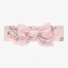 Monnalisa Pink Floral Bow Headband