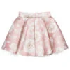 Monnalisa Chic Pink & Ivory Floral Skirt