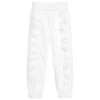 Monnalisa White Cotton Poplin Trousers
