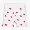 Monnalisa White & Red Hearts Shorts