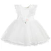 Monnalisa White Tulle Dress